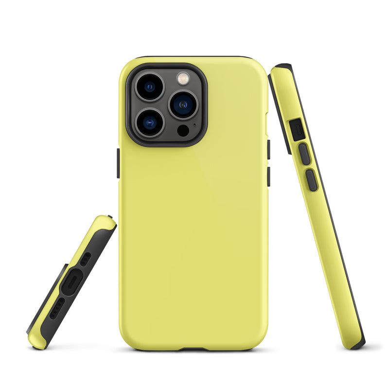 Load image into Gallery viewer, Dolly Yellow iPhone Case Hardshell 3D Wrap Thermal Plain Color CREATIVETECH