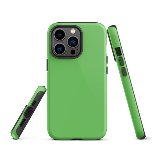 Mantis Green iPhone Case Hardshell 3D Wrap Thermal Plain Color CREATIVETECH