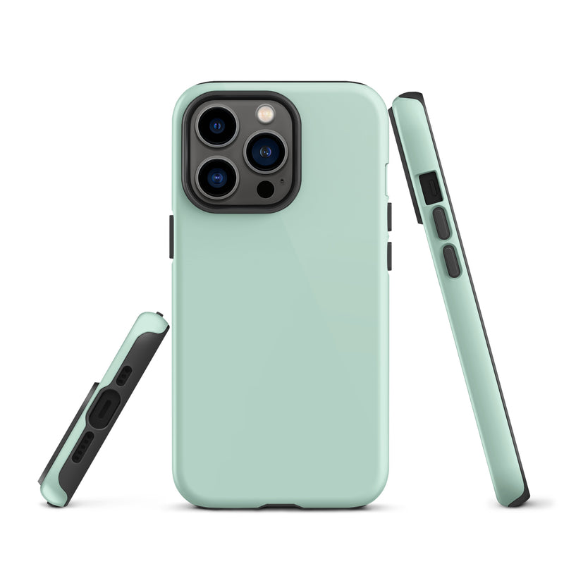 Load image into Gallery viewer, Aero Blue iPhone Case Hardshell 3D Wrap Thermal Plain Color CREATIVETECH