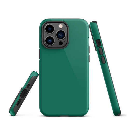 Tropical Rain Forest Green iPhone Case Hardshell 3D Wrap Thermal Plain Color CREATIVETECH