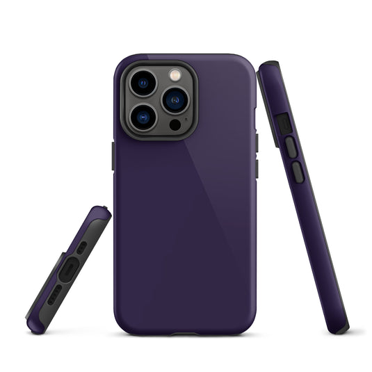 Tolopea Purple iPhone Case Hardshell 3D Wrap Thermal Plain Color CREATIVETECH