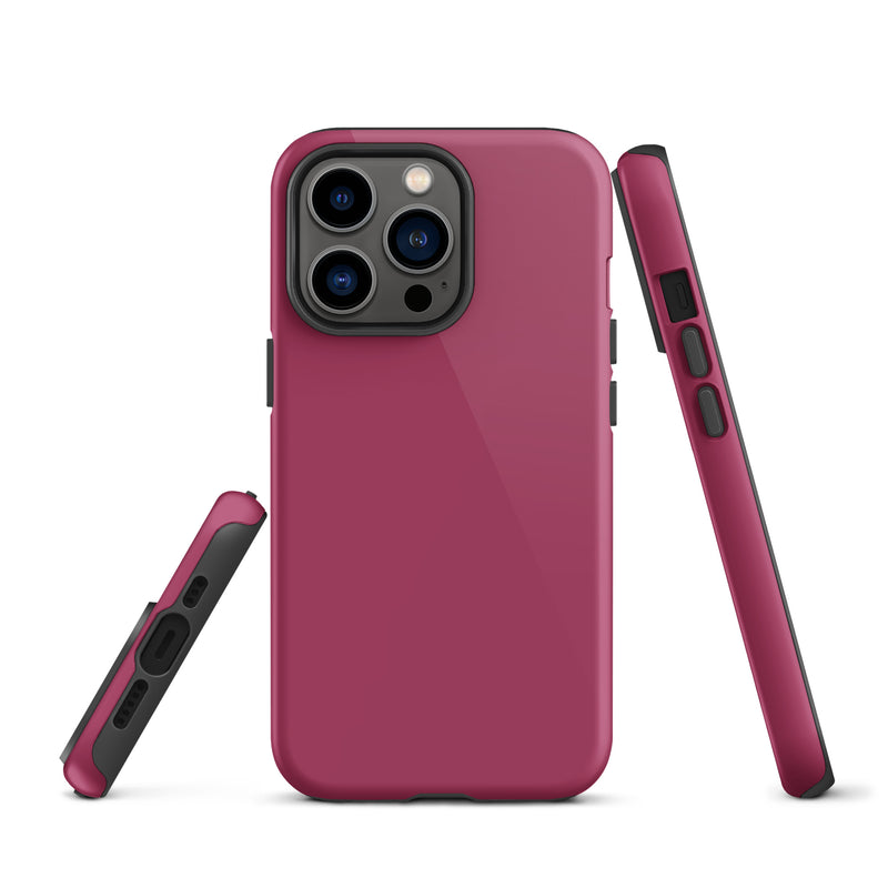 Load image into Gallery viewer, Lipstick Red iPhone Case Hardshell 3D Wrap Thermal Plain Color CREATIVETECH