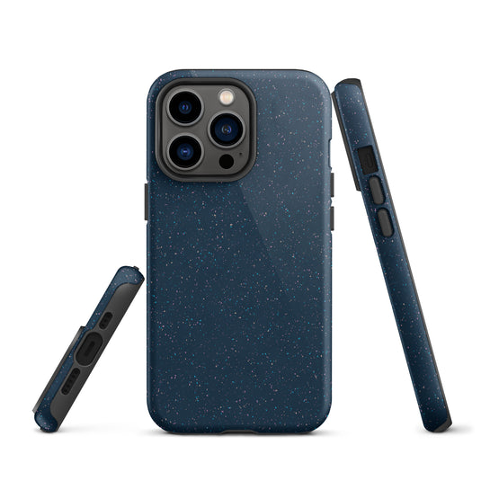 Speckled Deep Blue iPhone Case Hardshell 3D Wrap Thermal CREATIVETECH