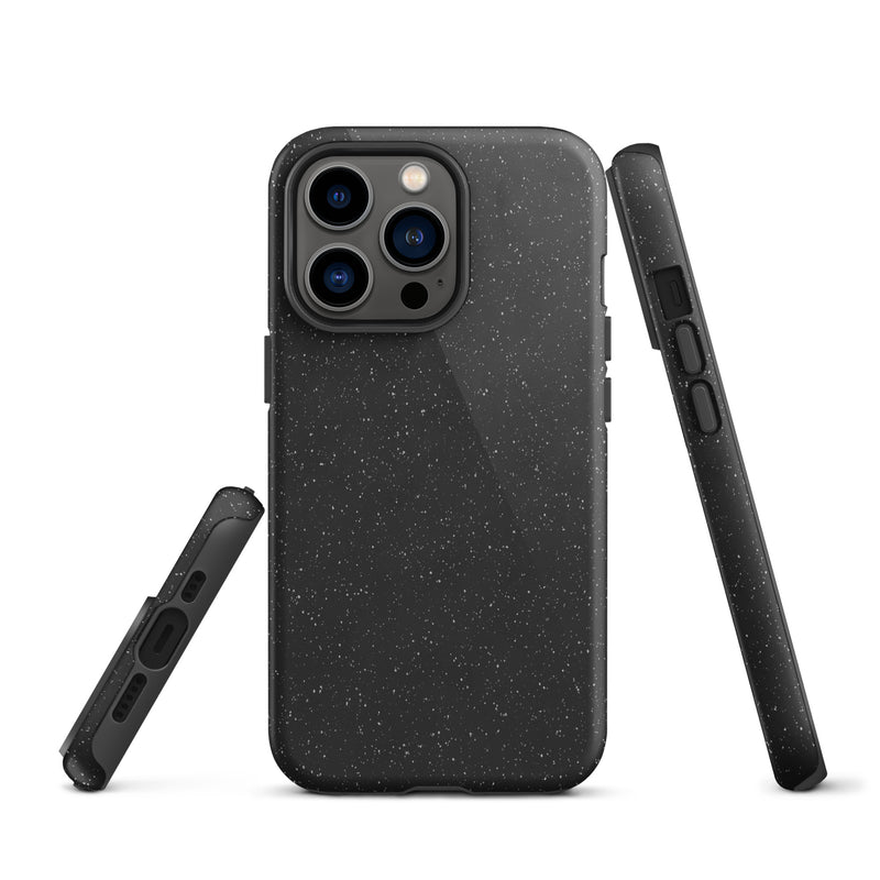 Load image into Gallery viewer, Speckled Black iPhone Case Hardshell 3D Wrap Thermal CREATIVETECH