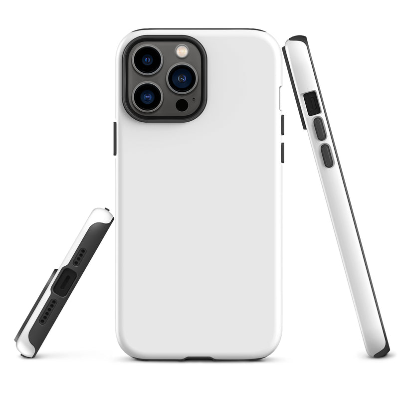 Load image into Gallery viewer, White iPhone Case Hardshell 3D Wrap Thermal Plain Color CREATIVETECH
