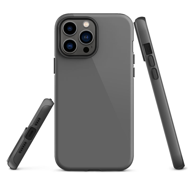Load image into Gallery viewer, Zambezi Grey iPhone Case Hardshell 3D Wrap Thermal Plain Color CREATIVETECH