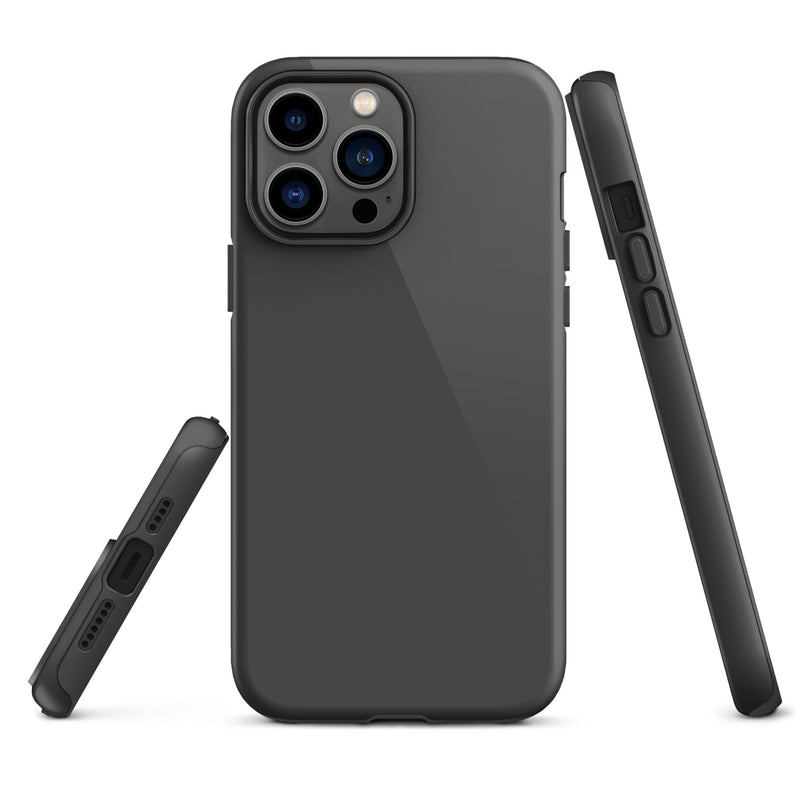 Load image into Gallery viewer, Eclipse Grey iPhone Case Hardshell 3D Wrap Thermal Plain Color CREATIVETECH