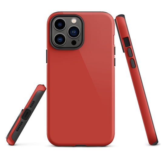 Harley Red iPhone Case Hardshell 3D Wrap Thermal Plain Color CREATIVETECH