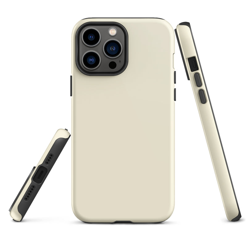 Load image into Gallery viewer, Apricot Yellow iPhone Case Hardshell 3D Wrap Thermal Plain Color CREATIVETECH