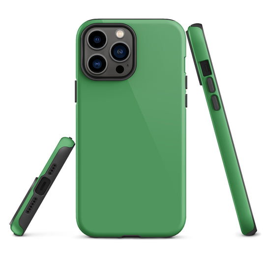 Chateau Green iPhone Case Hardshell 3D Wrap Thermal Plain Color CREATIVETECH