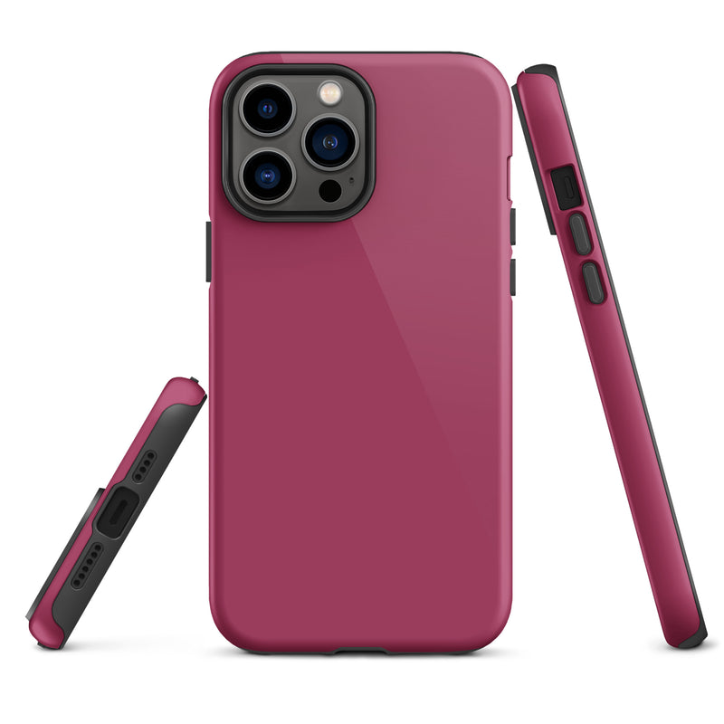 Load image into Gallery viewer, Lipstick Red iPhone Case Hardshell 3D Wrap Thermal Plain Color CREATIVETECH