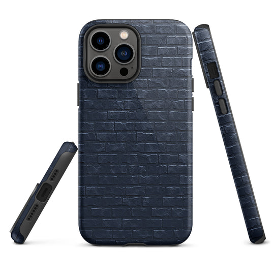 Dark Brick Stone iPhone Case Hardshell 3D Wrap Thermal CREATIVETECH