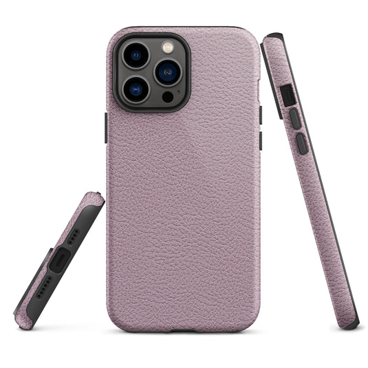 Ash Pink Leather iPhone Case Hardshell 3D Wrap Thermal CREATIVETECH