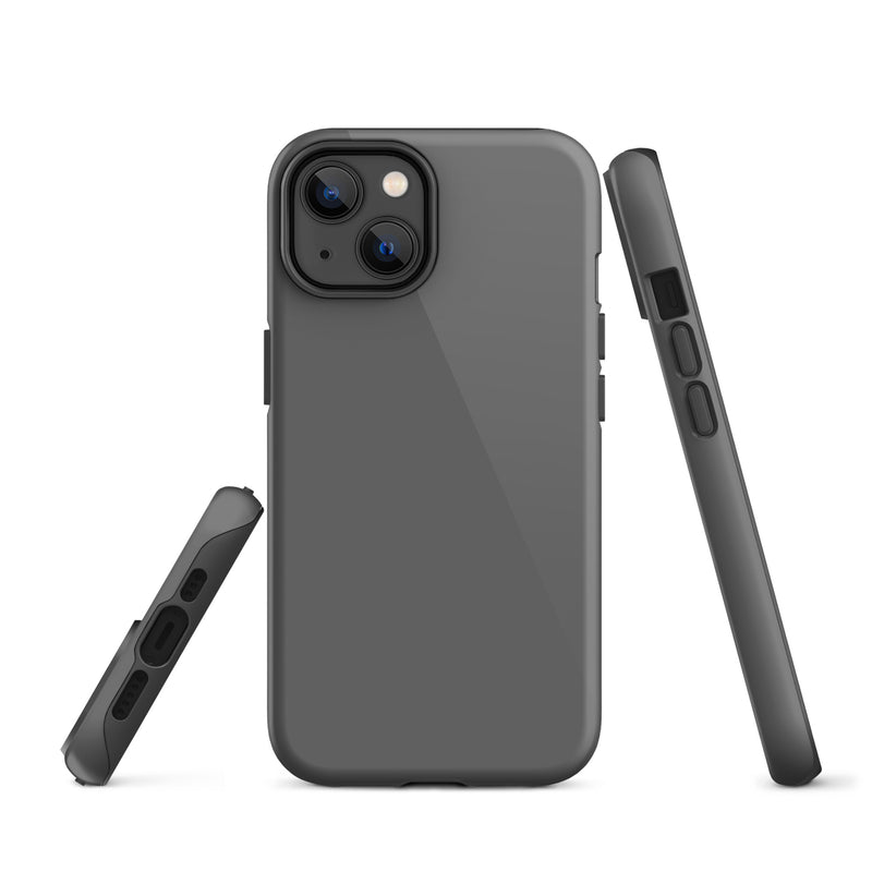 Load image into Gallery viewer, Zambezi Grey iPhone Case Hardshell 3D Wrap Thermal Plain Color CREATIVETECH