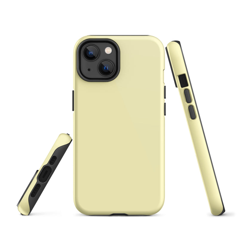 Load image into Gallery viewer, Cumulus Yellow iPhone Case Hardshell 3D Wrap Thermal Plain Color CREATIVETECH