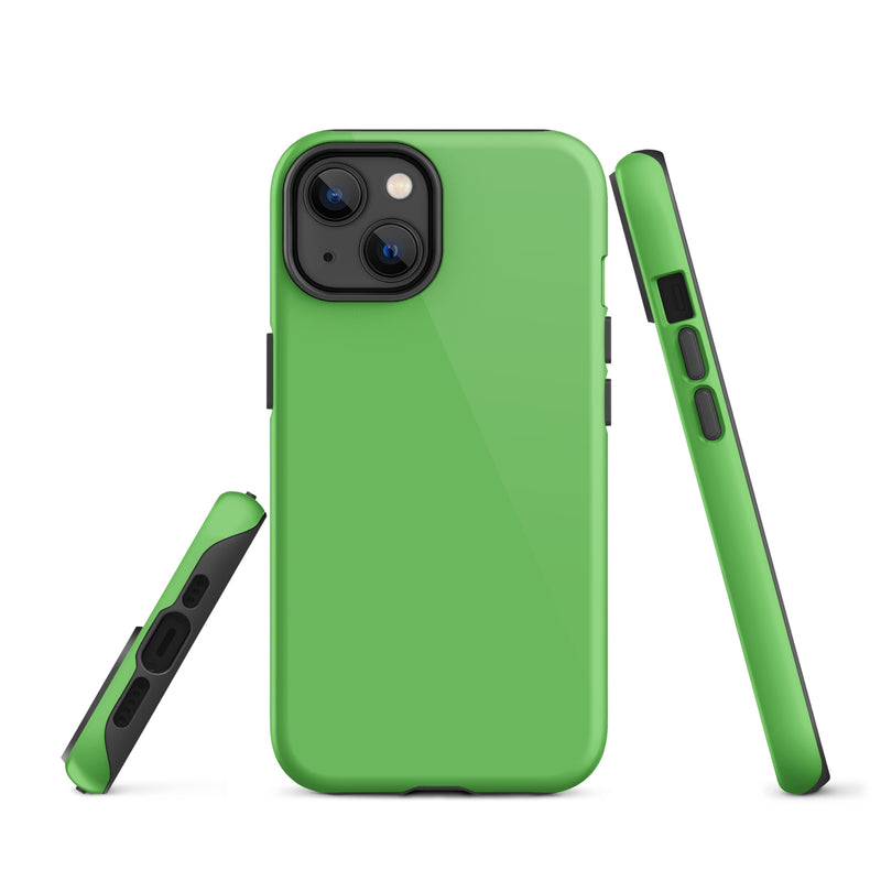 Load image into Gallery viewer, Mantis Green iPhone Case Hardshell 3D Wrap Thermal Plain Color CREATIVETECH