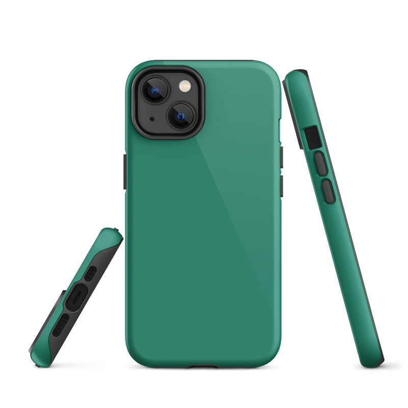 Load image into Gallery viewer, Elf Green iPhone Case Hardshell 3D Wrap Thermal Plain Color CREATIVETECH