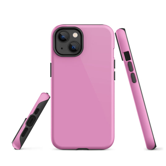 Lavender Rose Pink iPhone Case Hardshell 3D Wrap Thermal Plain Color CREATIVETECH