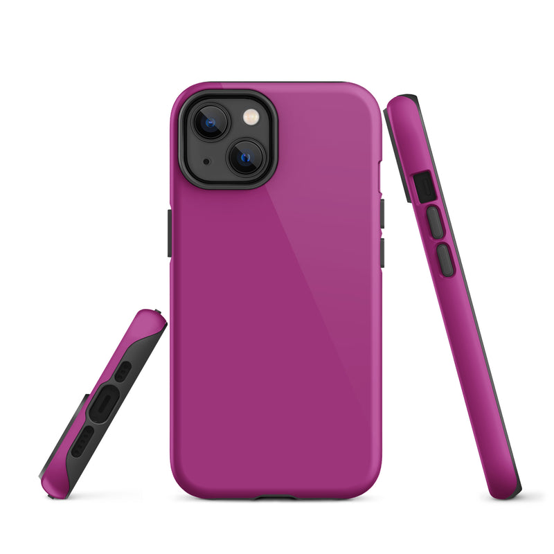 Load image into Gallery viewer, Red Violet iPhone Case Hardshell 3D Wrap Thermal Plain Color CREATIVETECH