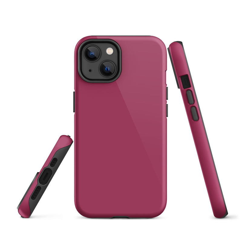 Load image into Gallery viewer, Lipstick Red iPhone Case Hardshell 3D Wrap Thermal Plain Color CREATIVETECH