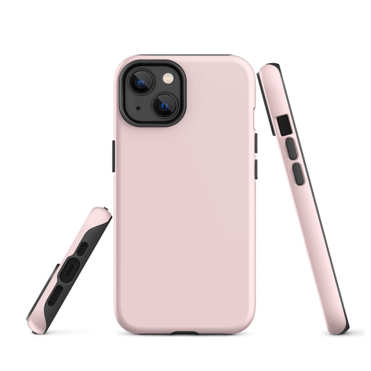 Pale Pink iPhone Case Hardshell 3D Wrap Thermal Plain Color CREATIVETECH