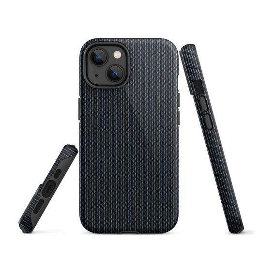 Black Textile iPhone Case Hardshell 3D Wrap Thermal Plain Color CREATIVETECH