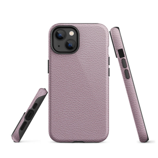 Ash Pink Leather iPhone Case Hardshell 3D Wrap Thermal CREATIVETECH