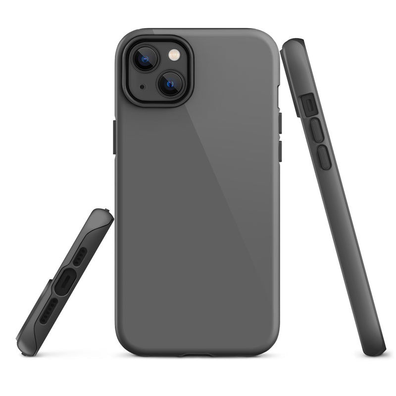 Load image into Gallery viewer, Zambezi Grey iPhone Case Hardshell 3D Wrap Thermal Plain Color CREATIVETECH