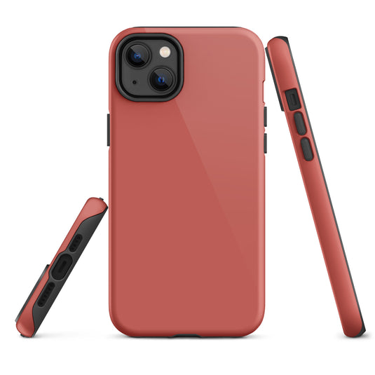 Sunglo Red iPhone Case Hardshell 3D Wrap Thermal Plain Color CREATIVETECH