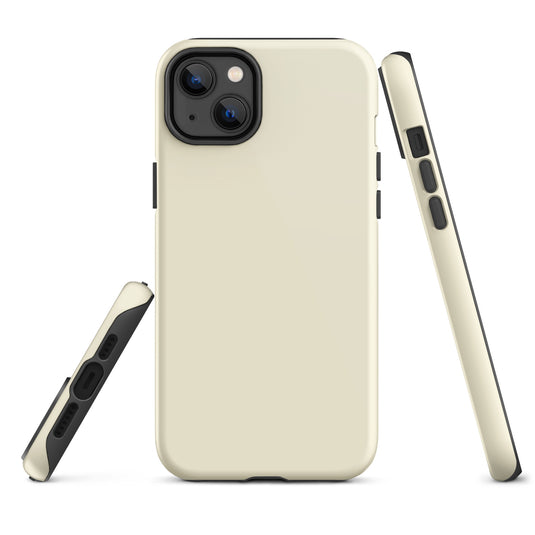 Apricot Yellow iPhone Case Hardshell 3D Wrap Thermal Plain Color CREATIVETECH