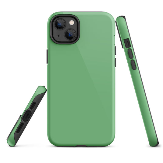 Bay Leaf Green iPhone Case Hardshell 3D Wrap Thermal Plain Color CREATIVETECH