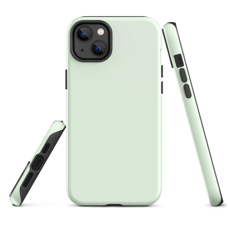 Load image into Gallery viewer, Honeydew Green iPhone Case Hardshell 3D Wrap Thermal Plain Color CREATIVETECH