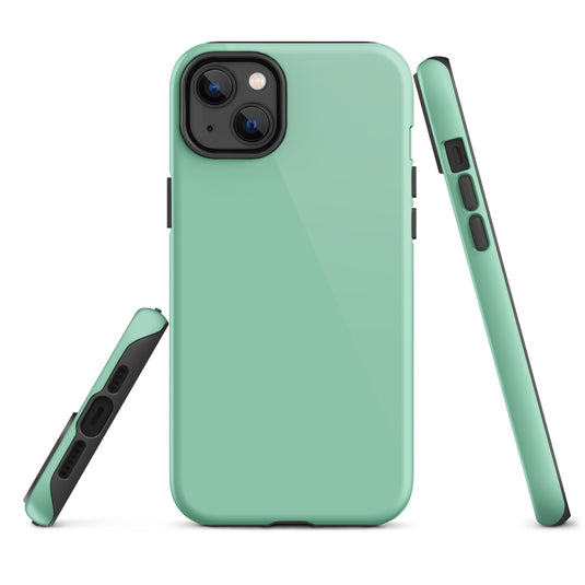 Vista Blue iPhone Case Hardshell 3D Wrap Thermal Plain Color CREATIVETECH