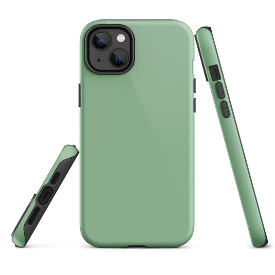 Dark Sea Green iPhone Case Hardshell 3D Wrap Thermal Plain Color CREATIVETECH