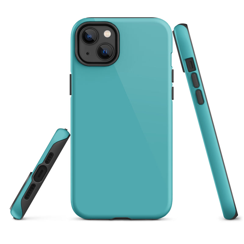 Load image into Gallery viewer, Viking Blue iPhone Case Hardshell 3D Wrap Thermal Plain Color CREATIVETECH