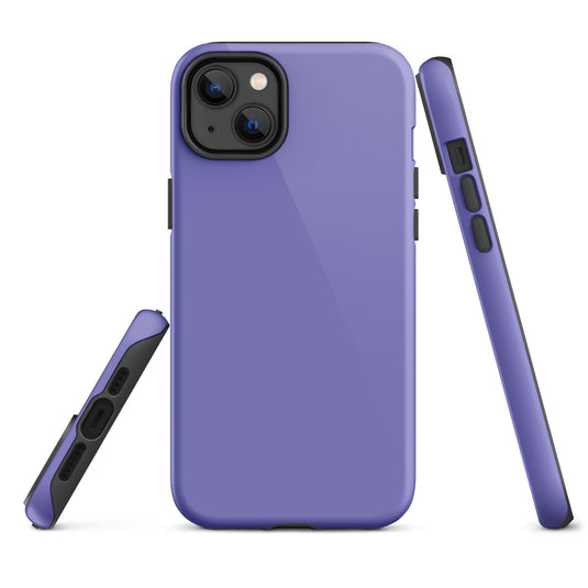 Moody Blue iPhone Case Hardshell 3D Wrap Thermal Plain Color CREATIVETECH