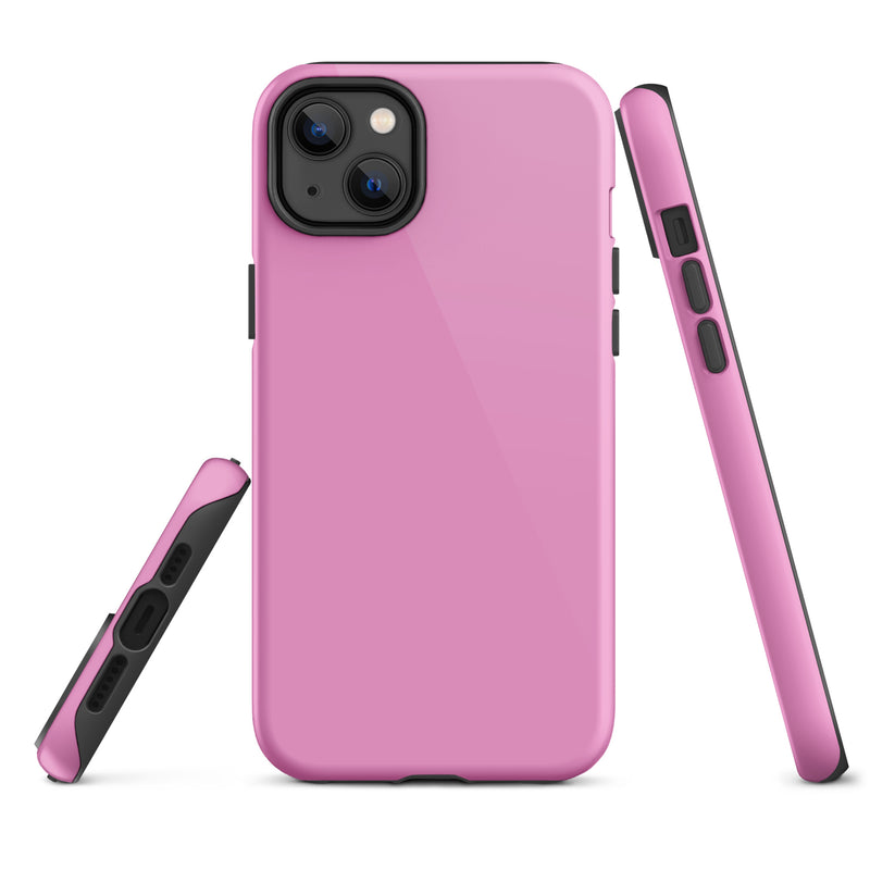 Load image into Gallery viewer, Lavender Rose Pink iPhone Case Hardshell 3D Wrap Thermal Plain Color CREATIVETECH
