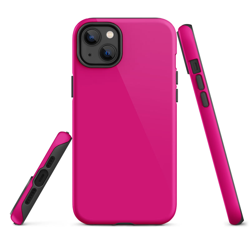 Load image into Gallery viewer, Medium Violet Red iPhone Case Hardshell 3D Wrap Thermal Plain Color CREATIVETECH