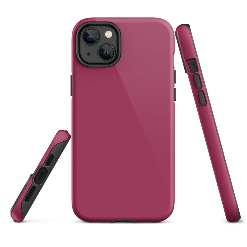 Load image into Gallery viewer, Lipstick Red iPhone Case Hardshell 3D Wrap Thermal Plain Color CREATIVETECH