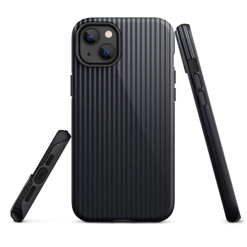 Load image into Gallery viewer, Carbon Fiber Striped iPhone Case Hardshell 3D Wrap Thermal Plain Color CREATIVETECH