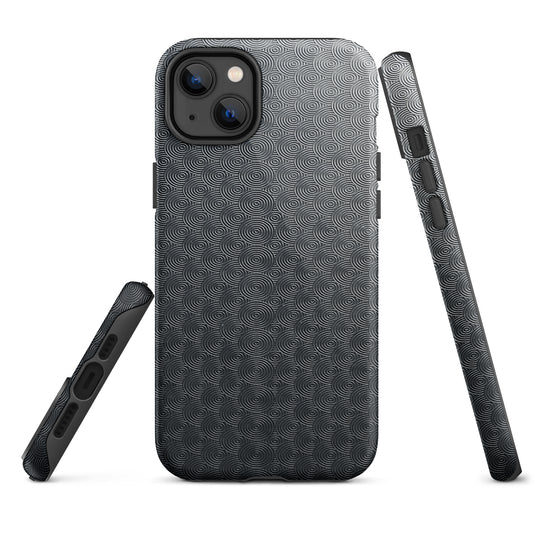 Carved Metal Dark iPhone Case Hardshell 3D Wrap Thermal Plain Color CREATIVETECH