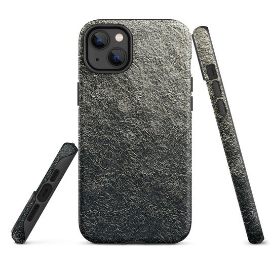 Old Golden Foil Metal iPhone Case Hardshell 3D Wrap Thermal Plain Color CREATIVETECH