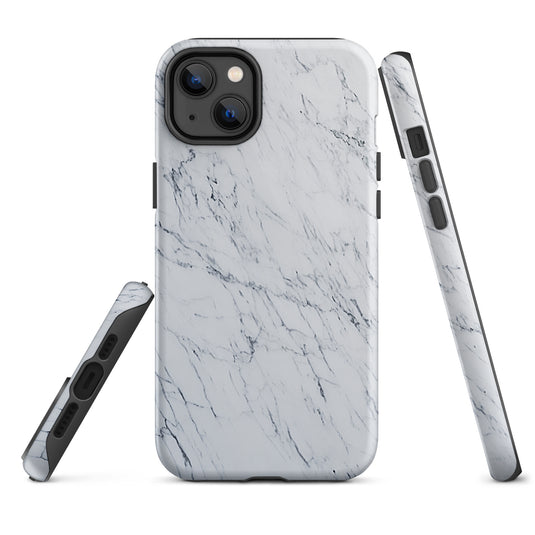 White Marble Stone iPhone Case Hardshell 3D Wrap Thermal CREATIVETECH
