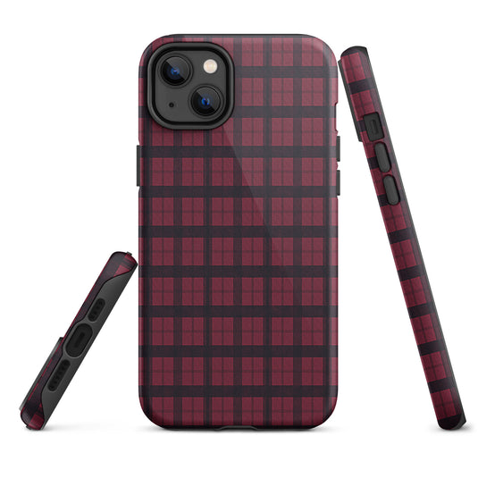 Black Red Burberry iPhone Case Hardshell 3D Wrap Thermal CREATIVETECH