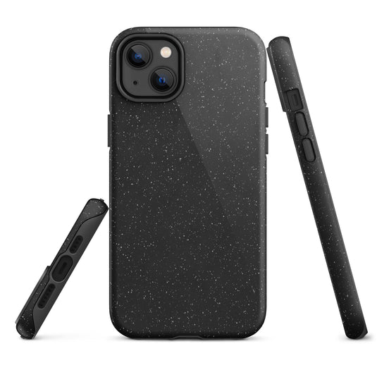 Speckled Black iPhone Case Hardshell 3D Wrap Thermal CREATIVETECH