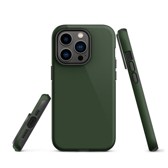 Sage Green iPhone Case Hardshell 3D Wrap Thermal Plain Color CREATIVETECH
