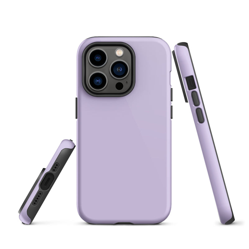Load image into Gallery viewer, Fog Violet iPhone Case Hardshell 3D Wrap Thermal Plain Color CREATIVETECH