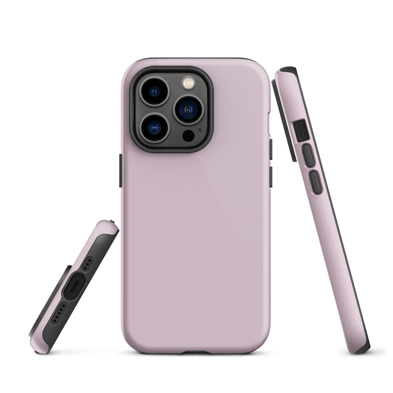 Load image into Gallery viewer, Pale Twilight Pink iPhone Case Hardshell 3D Wrap Thermal Plain Color CREATIVETECH