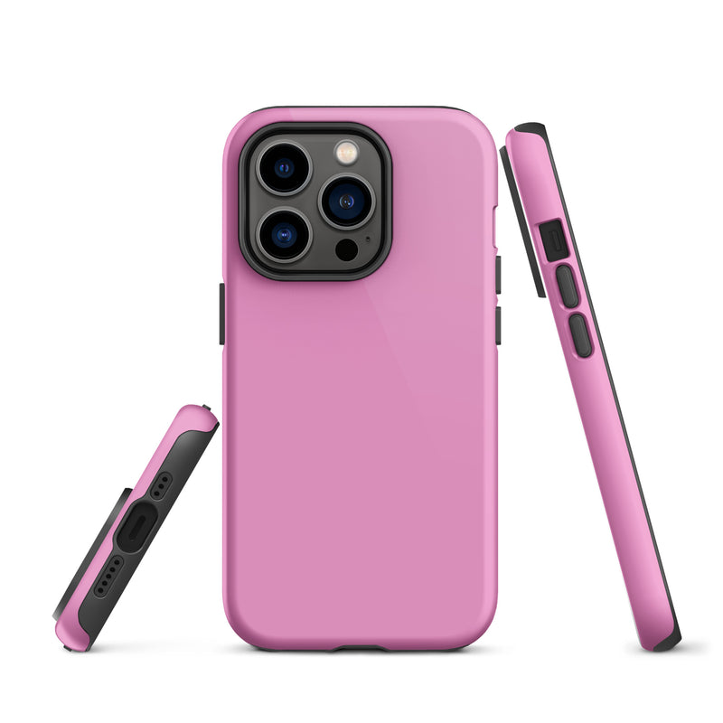 Load image into Gallery viewer, Lavender Rose Pink iPhone Case Hardshell 3D Wrap Thermal Plain Color CREATIVETECH