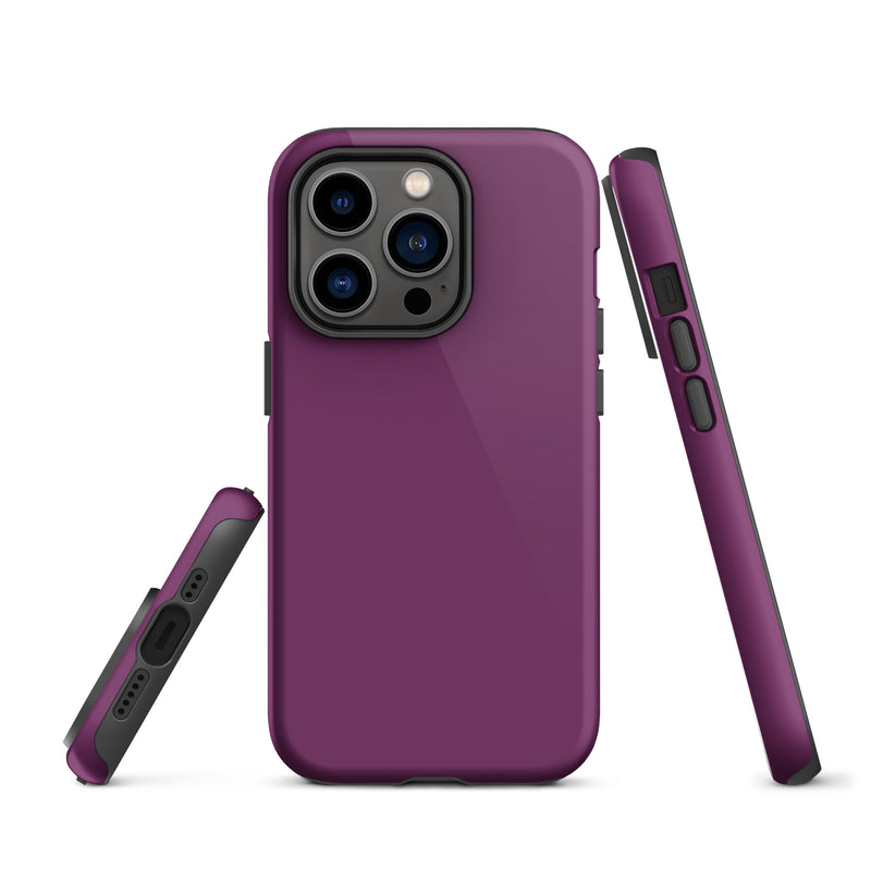 Load image into Gallery viewer, Palatinate Purple iPhone Case Hardshell 3D Wrap Thermal Plain Color CREATIVETECH